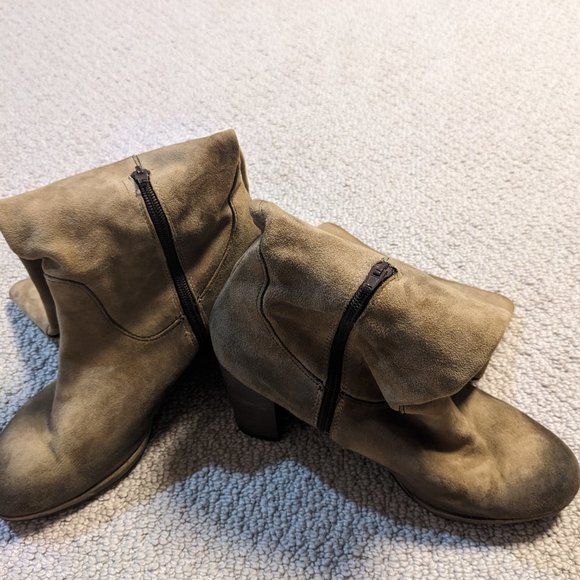 Miss Sixty Knee High Distressed Suede Boots - Picture 2 of 2